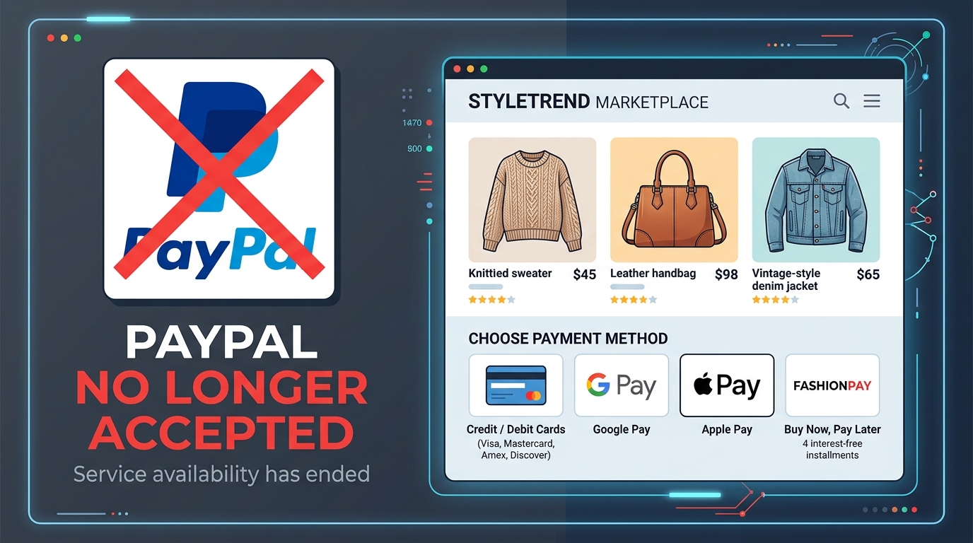 Why did Vinted stop using PayPal?