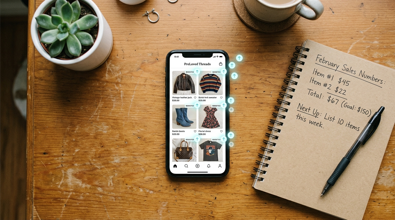 Annonces Vinted republiées sur smartphone