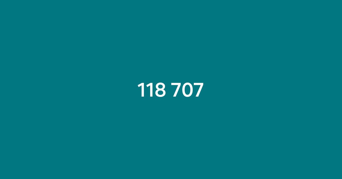 118 707 est-il le numéro de Vinted ?
